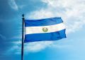 El Salvador Flag On Mast flying proudly
